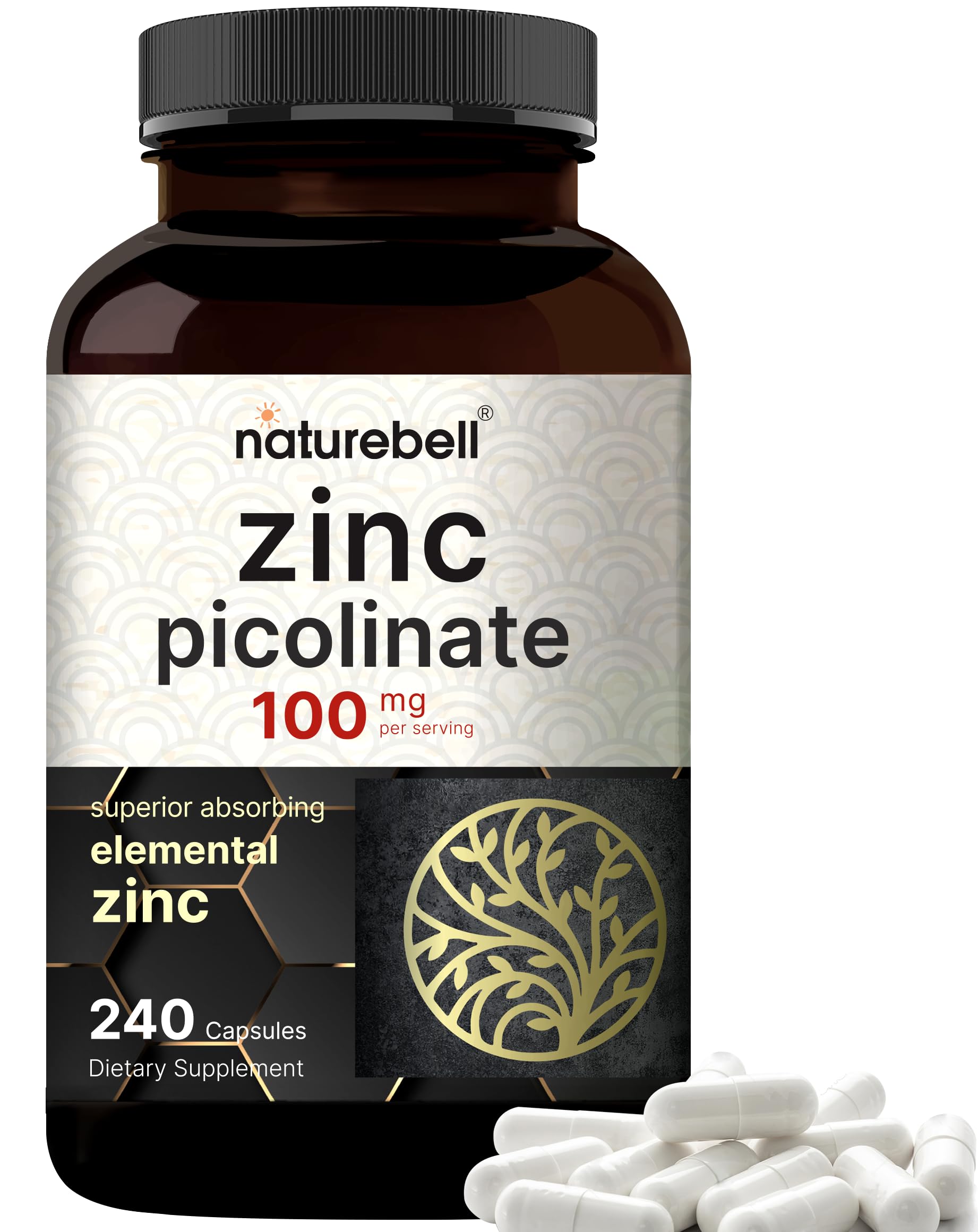 Amazon.com: High Potency Zinc Picolinate 100mg - 240 Capsules